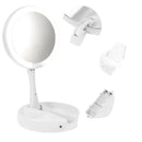 : Espelho de Maquiagem Portátil Slim com Iluminação LED